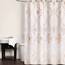 Zahari Home Rose Vine 13-teiliges Badezimmer-Duschvorhang-Set, transparenter Duschvorhang und 12 Haken, modern, klassisch, luxuriös, zeitgenössisches Dekor, beiger Duschvorhang