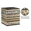 Zahari Home 2-teiliges Safari-Streifen-Set, modernes Badezimmer-Zubehör-Set, Abfallkorb und Taschentuchbox, modern, klassisch, Badezimmer-Dekor-Set für Zuhause, luxuriöse Badezimmer-Sets