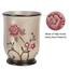 Zahari Home Larrisa Badezimmer-Dekor-Set mit Blumenmuster, Abfallkorb und Taschentuchbox, modern, klassisch, zeitgenössisch, stilvoll, Badzubehör-Set, 2-teilig