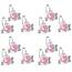 Zahari Home Michelle Badezimmer-Duschvorhang-Sets, Duschvorhang und 12 Haken für Dusche und Badezimmer, modern, klassisch, luxuriös, zeitgenössisch, Dekoration, stilvolles Bad-Set, 13-teiliges Set