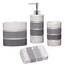 Zahari Home 4-teiliges modernes Badezimmer-Zubehör-Set, moderner Seifenspender, Becher, Zahnbürstenhalter und Seifenhalter, luxuriös, zeitgenössisch, einzigartiges Design, luxuriöses Bad-Set
