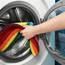 NIENLCIP Regenbogen-Badematte, Bunte Badezimmerteppiche, superweich und saugfähig, Mikrofaser-Plüsch, Badteppiche mit Rutschfester Unterseite für Badezimmer, maschinenwaschbar, 48,3 x 68,9 cm