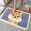 Ankah Shaggy Bath Mat Shower Rug, Soft and Comfortable, High Absorbent and Anti Slip, Machine Washable Fit for Bathtub, Shower and Bath Room 18" x 26" (Cute Dog)