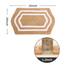 COSY HOMEER Extra dicke Badteppiche – Anti-Rutsch-Badwäsche-Set, Matte, weicher Plüsch, 100 % starkes Polyester, für Wohnzimmer, Badezimmer, wasserabsorbierend (Beige, 50,8 x 81,3 cm)