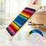 NIENLCIP Regenbogen-Badematte, Bunte Badezimmerteppiche, superweich und saugfähig, Mikrofaser-Plüsch, Badteppiche mit Rutschfester Unterseite für Badezimmer, maschinenwaschbar, 48,3 x 68,9 cm