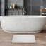 Momo Lifestyle Stone Badematte Drytomita Technologie Kieselgur Badematte, rutschfest, super saugfähig, schnell trocknend, Duschmatte, Badezimmer-Zubehör für Zuhause, Spa (60 x 39 cm), Leinengrau