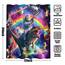 Lustiger Duschvorhang mit Dinosaurier-Motiv, extra lang, cool, bunt, Weltraumkatzen, fürs Bad, Fantasie, Galaxie, Universum, Anime, Kinder, wasserdichter Stoff, Badvorhang, Dekoration, 183 x 213 cm