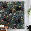 Duschvorhang mit niedlicher Katze, lustig, schwarze Katzen, Boho, Gänseblümchen, Vintage-Stil, für Badezimmer, Tier, Wildblume, Bauernhaus, wasserdichter Stoff, Dekoration, 183 x 183 cm