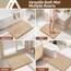 COSY HOMEER Badteppiche für Badezimmer, extra dick – rutschfeste Badematten, weiches Plüschgarn, zottelig, 100 % starkes Mirco-Polyester-Matte, Wohnzimmer, wasserabsorbierend (Beige, 61x91 cm)