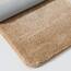 COSY HOMEER Badteppiche für Badezimmer, extra dick – rutschfeste Badematten, weiches Plüschgarn, zottelig, 100 % starkes Mirco-Polyester-Matte, Wohnzimmer, wasserabsorbierend (Beige, 61x91 cm)