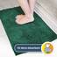 Muddy Mat® AS-SEEN-ON-TV Hochsaugfähige Mikrofaser-Fußmatte und Haustierteppich, rutschfest, dick, waschbar, für Küche, Schlafzimmer, drinnen und draußen, Dunkelgrün, 61 x 243,8 cm