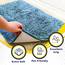Muddy Mat® Super saugfähige Fußmatte für den Innenbereich, Mikrofaser, schnell trocknend, Chenille-Eingangsteppich, rutschfeste Haustürmatte, Innenmatten für den Eingang, maschinenwaschbar