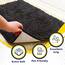 Muddy Mat® | Super Absorbent Door Mat Indoor, Microfiber Quick Dry Chenille Entryway Rug, Non-Slip Front Door Mat, Indoor Mats for Entryway, Machine Washable Pet Rug, Charcoal 19"x30"