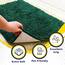Muddy Mat® AS-SEEN-ON-TV Hochsaugfähige Mikrofaser-Fußmatte und Haustierteppich, rutschfest, dick, waschbar, für Küche, Schlafzimmer, drinnen und draußen, Dunkelgrün, 61 x 243,8 cm