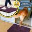Muddy Mat® | Super Absorbent Door Mat Indoor, Microfiber Quick Dry Chenille Entryway Rug, Non-Slip Front Door Mat, Indoor Mats for Entryway, Machine Washable Pet Rug, Dark Purple 35"x60"