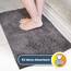 The Original Muddy Mat Badezimmerteppiche, sehr saugfähig, rutschfest, dicke zottelige Mikrofaser-Willkommens-Fußmatte, matschige Haustiermatten (Supergröße, Grau)