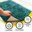 Muddy Mat® Super saugfähige Fußmatte für den Innenbereich, Mikrofaser, schnell trocknend, Chenille-Eingangsteppich, rutschfeste Haustürmatte, Innenmatte, maschinenwaschbar, Haustierteppich, Blaugrün