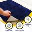 Muddy Mat® | Super Absorbent Door Mat Indoor, Microfiber Quick Dry Chenille Entryway Rug, Non-Slip Front Door Mat, Indoor Mats for Entryway, Machine Washable Pet Rug, Navy Blue 36"x60"