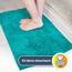 Muddy Mat® Super saugfähige Fußmatte für den Innenbereich, Mikrofaser, schnell trocknend, Chenille-Eingangsteppich, rutschfeste Haustürmatte, Innenmatte, maschinenwaschbar, Haustierteppich, Blaugrün