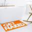 New Mungo Get Naked Badematte, Orange – niedliche Badezimmerteppiche, lustige Badematte, 78,7 x 50,8 cm