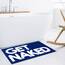 New Mungo Get Naked Badematte, niedlicher Badezimmerteppich, lustige Badematte, 78,7 x 50,8 cm, Blau