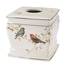 Avanti Linens, Taschentuchbox-Abdeckung, dekoratives Zubehör für die Arbeitsplatte, von der Natur inspirierte Heimdekoration (vergoldete Vogel-Kollektion)