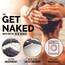 New Mungo Get Naked Badematte für die Badewanne, niedliche Badteppiche für Wohnungsdekoration, Badematten für Badezimmer als Duschbodenmatte, getufteter grauer und weißer Badezimmerteppich, 78,7 x