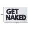 New Mungo Get Naked Badematte für die Badewanne, niedliche Badteppiche für Wohnungsdekoration, Badematten für Badezimmer als Duschbodenmatte, getufteter grauer und weißer Badezimmerteppich, 78,7 x
