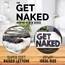 New Mungo Get Naked Badematte für die Badewanne, niedliche Badteppiche für Wohnungsdekoration, Badematten für Badezimmer als Duschbodenmatte, getufteter grauer und weißer Badezimmerteppich, 78,7 x