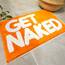 New Mungo Get Naked Badematte, Orange – niedliche Badezimmerteppiche, lustige Badematte, 78,7 x 50,8 cm