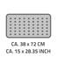 RIDDER Wanneneinlage, Badematte, Badewanneneinlage ca. 38x72 cm, Plattfuß, rosa | Allergikerfreundlich | Made in Germany | Nachhaltig | Recyclebar | Waschbar | PVC-frei