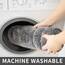 COSY HOMEER Extra Dicke Badewäsche-Sets für Badezimmer – rutschfeste Badematten, weicher Plüsch, 100% Starkes Polyester, Wohnzimmer, Schlafzimmer, wasserabsorbierend (Grau, 61 x 121 cm)