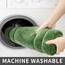 COSY HOMEER Extra dicke Badteppiche für Badezimmer – rutschfeste Badematten, weiches Plüschgarn, zottelig, 100 % starkes Mirco-Polyester-Matte, Wohnzimmer, wasserabsorbierend (grün, 61x91 cm)