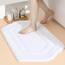 COSY HOMEER Extra dicke Badteppiche für Badezimmer – rutschfeste Badematten, weiches Plüschgarn, zottelig, 100 % starkes Mirco-Polyester-Matte, Wohnzimmer, wasserabsorbierend (weiß, 61x91 cm)
