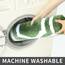 COSY HOMEER Extra dicke Badewäsche-Sets – rutschfeste Badematten, weicher Plüsch, 100 % starkes Polyester, für Wohnzimmer, Badezimmer, Boden, wasserabsorbierend (grün, 61 x 91 cm)