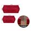 COSY HOMEER Extra Dicke Badteppiche für Badezimmer – Anti-Rutsch-Badwäsche-Set, Matten, weicher Plüsch, 100% Starkes Polyester, für Wohnzimmer, Schlafzimmer, wasserabsorbierend (rot, 61 x 122 cm)