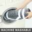 COSY HOMEER Extra dicke Badteppiche, rutschfeste Badewäsche-Set, Matten, weicher Plüsch, 100 % starkes Mikro-Polyester, Matte, Wohnzimmer, Badezimmer, Boden, wasserabsorbierend (grau, 61 x 91 cm)