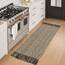 Collive Küchenläufer, handgewebt, wendbar, waschbar, Badezimmerläufer für Eingangsbereich, Natur/Schwarz, Baumwolle, gewebt, Boho, Bauernhaus, Haustür-Teppich für Schlafzimmer, Eingang, Küche, Boden,