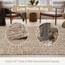 Collive Langer Boho-Läufer-Teppich, 80 x 42 cm, waschbar, für Flur, Hellbraun/Creme, niedriger Flor, Küchenläufer, gewebte Baumwolle, Läufer für Eingangsbereich, Nachttisch