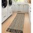 Collive Flur-Läuferteppich, waschbar, Natur/Schwarz, moderner Eingangsläufer, handgewebt, Baumwolle, Boho, Küchenläufer, Teppiche für Schlafzimmer, Waschküche, Haustür, Bauernhaus, Badezimmerteppich,