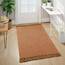 Collive Waschbarer Teppich, 90 x 150 cm, moderner gewebter Küchenteppich, Terrakotta-geflochtener Baumwollteppich, Türmatte, Überwurf, Teppich für Eingangsbereich, Wohnzimmer, Kinderzimmer, Waschküche