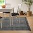 Collive Komfortabler Teppich, 122x152 cm, schwarz/cremefarben, gewebte Baumwolle, Schlafzimmerteppich, moderner Innenbereich, Teppich mit Quaste für Wohnzimmer, Büro, Terrassendekoration