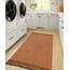 Collive Waschbarer Teppich, 90 x 150 cm, moderner gewebter Küchenteppich, Terrakotta-geflochtener Baumwollteppich, Türmatte, Überwurf, Teppich für Eingangsbereich, Wohnzimmer, Kinderzimmer, Waschküche