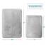 Clara Clark Rutschfester Rückstellschaum Set of 2 - Small/Large Silber