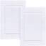 Utopia Towels - 2er Pack groß Badematte Badvorleger (53 x 86 cm) - 100% Baumwolle Frottee -Waschbare Badteppich (Weiß)