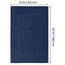 Utopia Towels - 2er Pack groß Badematte Badvorleger (53 x 86 cm) - 100% Baumwolle Frottee -Waschbare Badteppich (Marineblau)