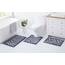 Clara Clark Badezimmer-Zubehör-Set – 23-teiliges Duschvorhang-Set mit Badezimmer-Mülleimer, graues Badezimmer-Set, Badezimmer-Sets mit Duschvorhang und grauen Teppichen