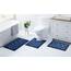 Clara Clark Badezimmer-Zubehör-Set – 23-teiliges Duschvorhang-Set mit Badezimmer-Mülleimer, blaugrünes Badezimmer-Set, Badezimmer-Sets mit Duschvorhang und marineblauen Teppichen