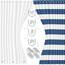 Clara Clark Badezimmer-Set – 23-teiliges Duschvorhang-Set mit Badezimmer-Mülleimer, marineblaues Badezimmer-Set, Badezimmer-Sets mit Duschvorhang und marineblauen Teppichen