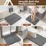 COSY HOMEER Badteppiche für Badezimmer, extra dick – rutschfeste Badematten, weiches Plüschgarn, zottelig, 100 % starkes Mirco-Polyester-Matte, Wohnzimmer, wasserabsorbierend (dunkelgrau, 61x91 cm)
